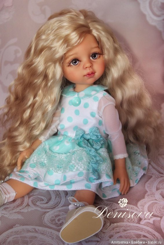 Кудрявая блондинка Карла — ООАК Paola Reina (Паола Рейна) и испанских кукол: перерисовка