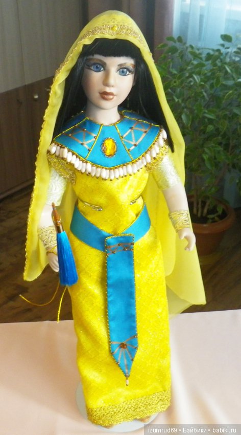 Первый опыт преображения куклы. Или вольная фантазия на тему Клеопатры (фото 7)