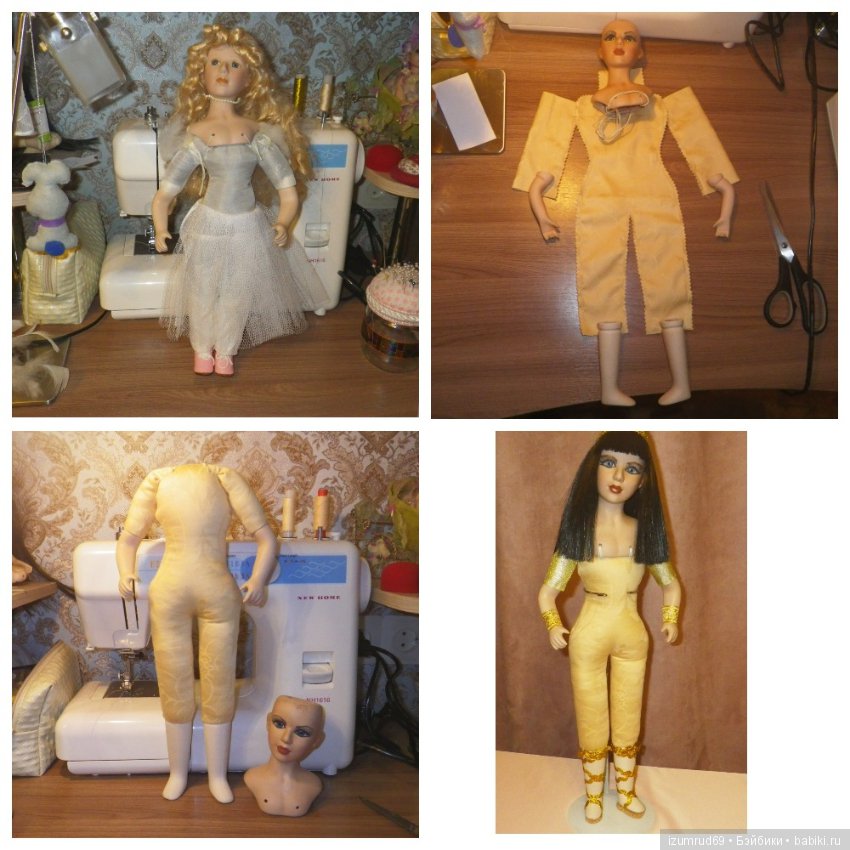 Первый опыт преображения куклы. Или вольная фантазия на тему Клеопатры (фото 3)