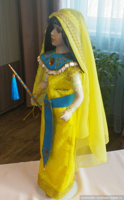 Первый опыт преображения куклы. Или вольная фантазия на тему Клеопатры (фото 6)