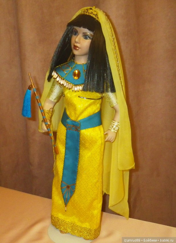 Первый опыт преображения куклы. Или вольная фантазия на тему Клеопатры (фото 5)