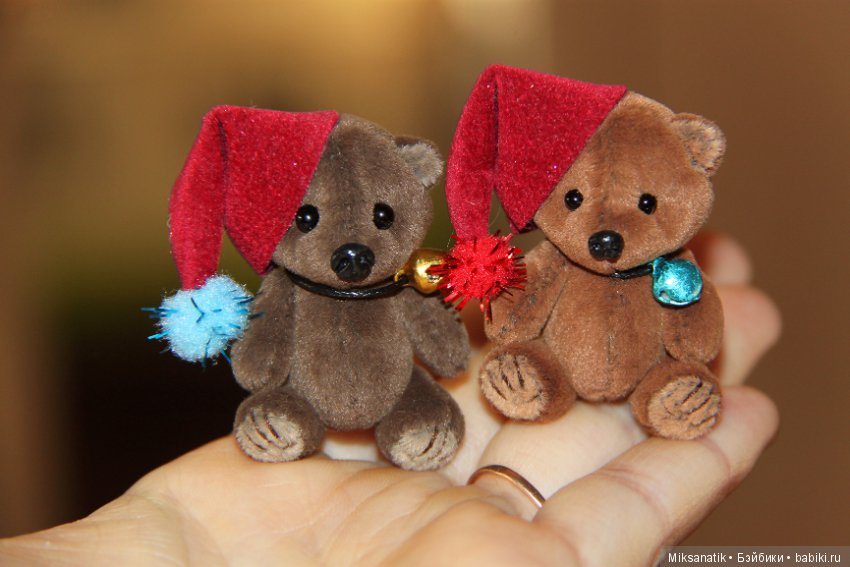 Мишки Санты — Авторские мишки Тедди и друзья: фото