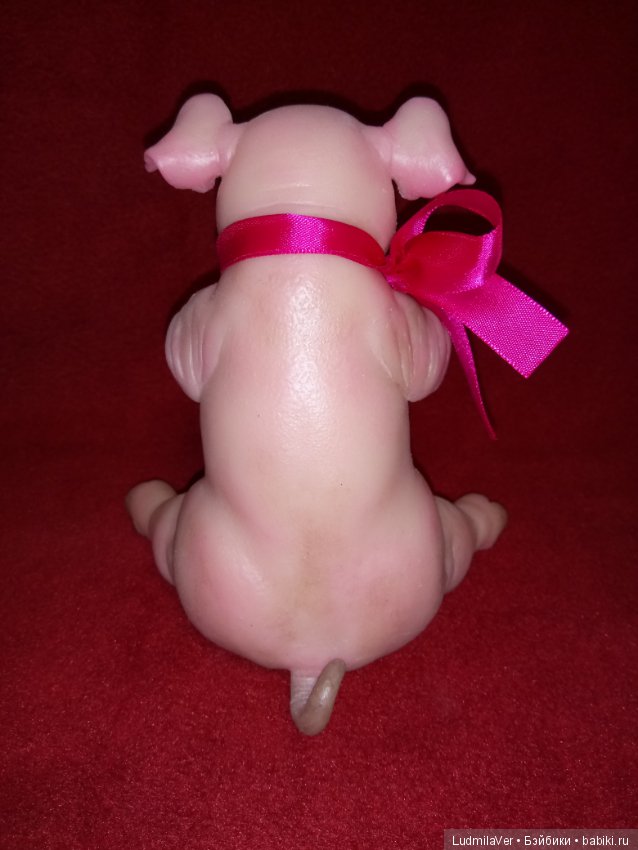 Силиконовая Хрюшечка — Авторские игрушки из разных материалов: синельная проволока (фото 7)