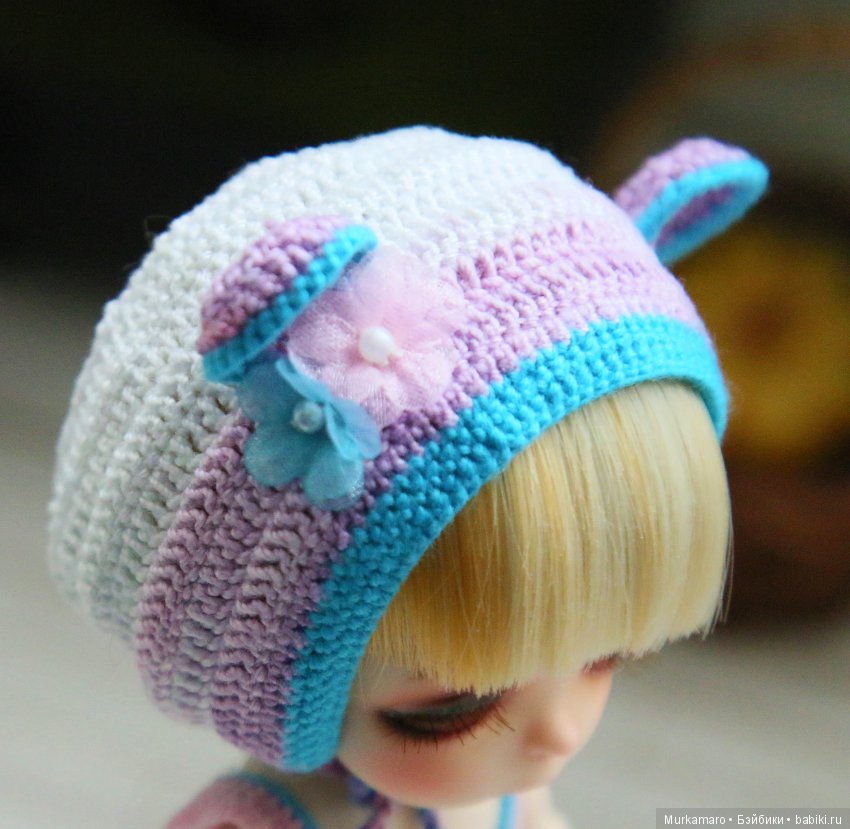 Шапочки — Одежда и обувь для кукол BJD (БЖД): 1/3 (фото 6)