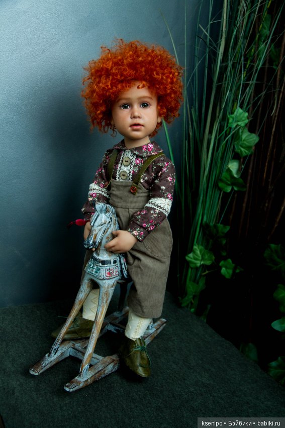 Лёвушка - рыжая головушка. Мальчик. ООАК куклы Gotz