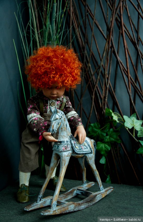 Лёвушка - рыжая головушка. Мальчик. ООАК куклы Gotz