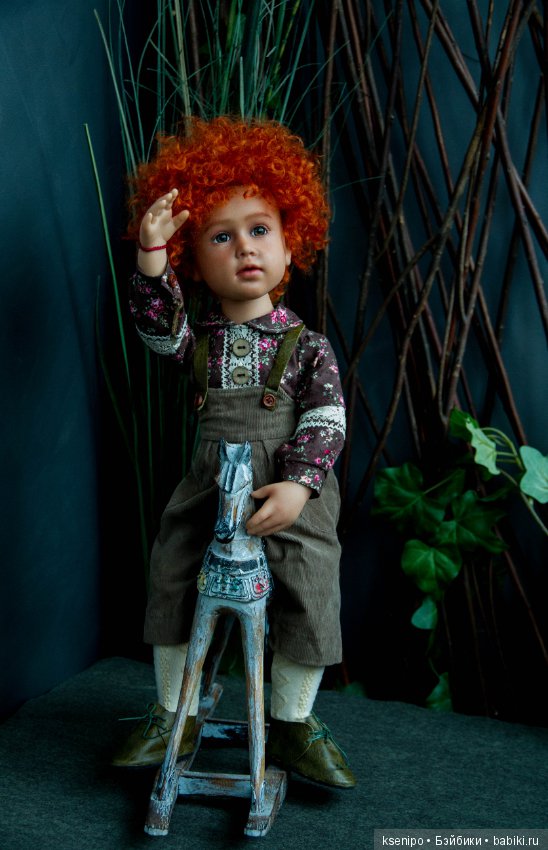 Лёвушка - рыжая головушка. Мальчик. ООАК куклы Gotz