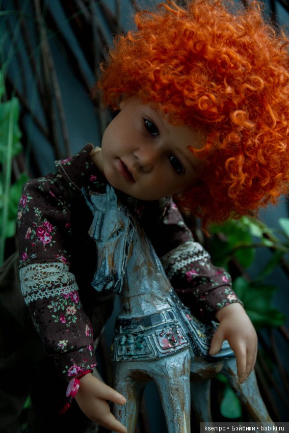 Лёвушка - рыжая головушка. Мальчик. ООАК куклы Gotz