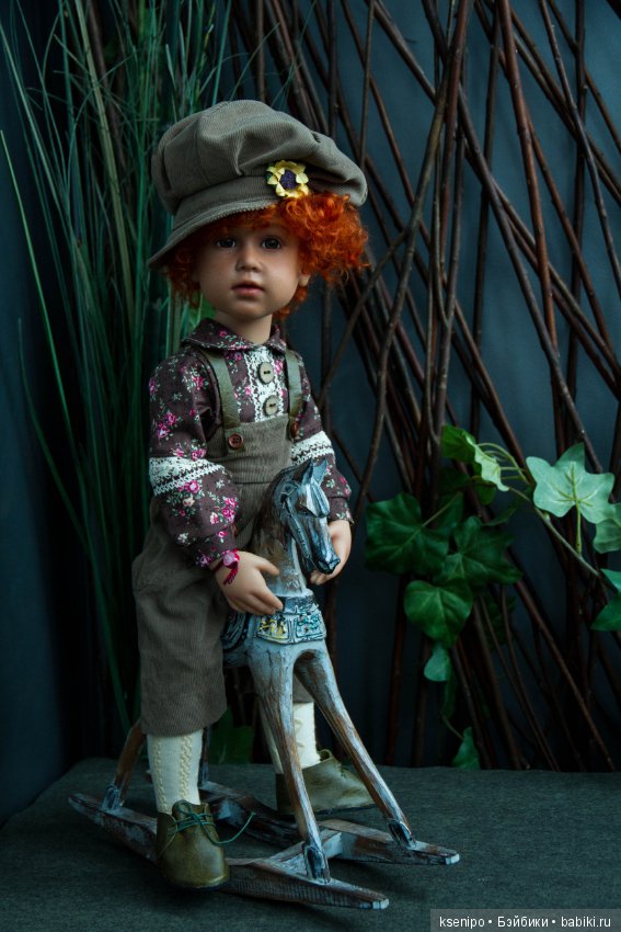 Лёвушка - рыжая головушка. Мальчик. ООАК куклы Gotz