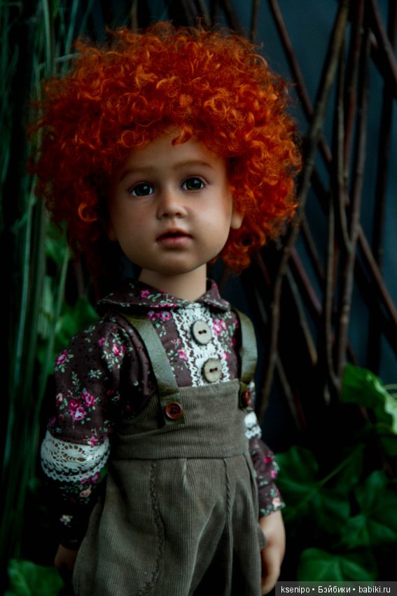 Лёвушка - рыжая головушка. Мальчик. ООАК куклы Gotz