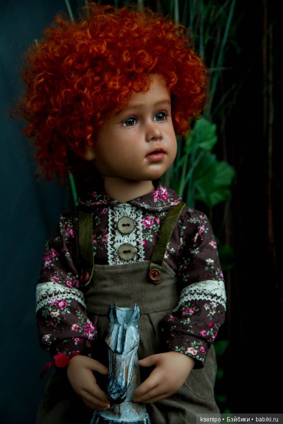 Лёвушка - рыжая головушка. Мальчик. ООАК куклы Gotz