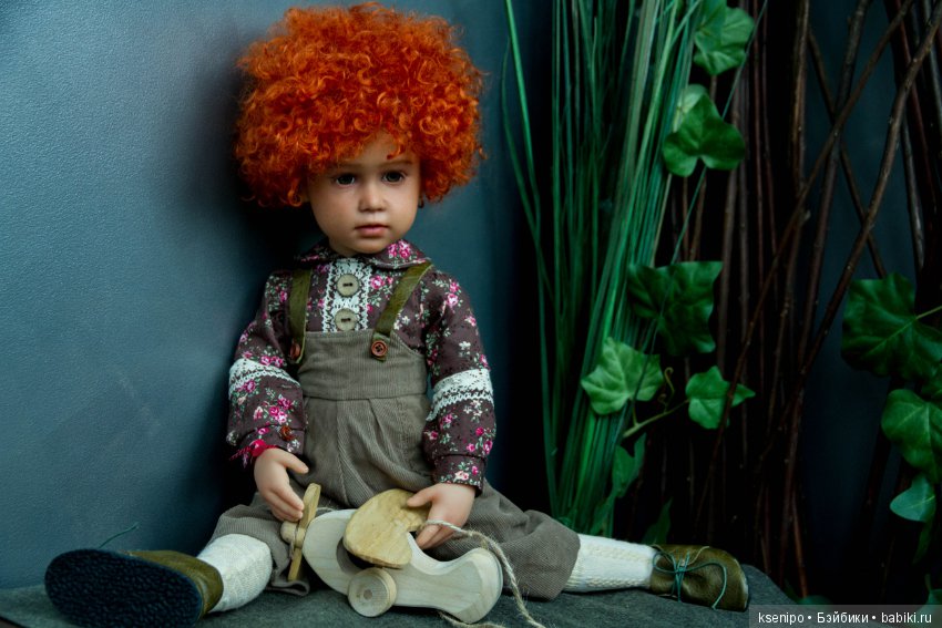 Лёвушка - рыжая головушка. Мальчик. ООАК куклы Gotz (фото 5)