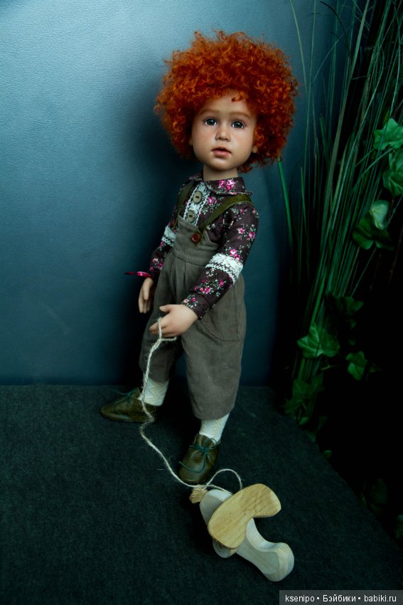 Лёвушка - рыжая головушка. Мальчик. ООАК куклы Gotz