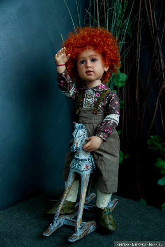 Лёвушка - рыжая головушка. Мальчик. ООАК куклы Gotz