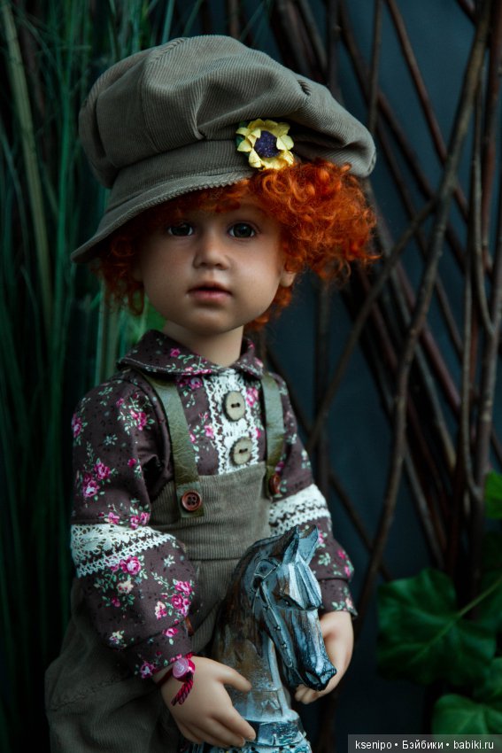 Лёвушка - рыжая головушка. Мальчик. ООАК куклы Gotz