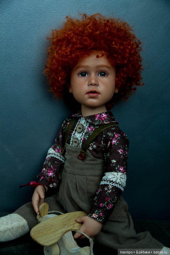 Лёвушка - рыжая головушка. Мальчик. ООАК куклы Gotz (фото 8)