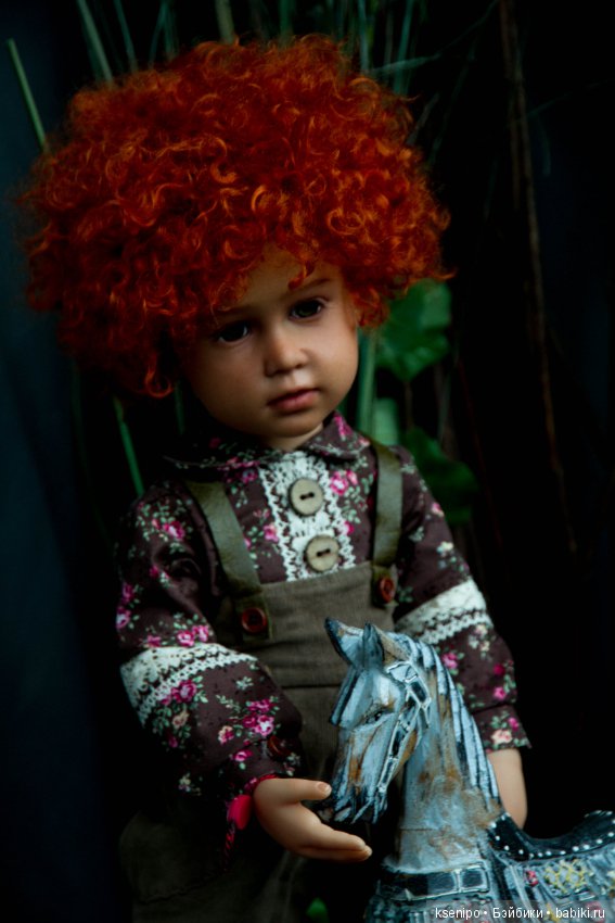 Лёвушка - рыжая головушка. Мальчик. ООАК куклы Gotz