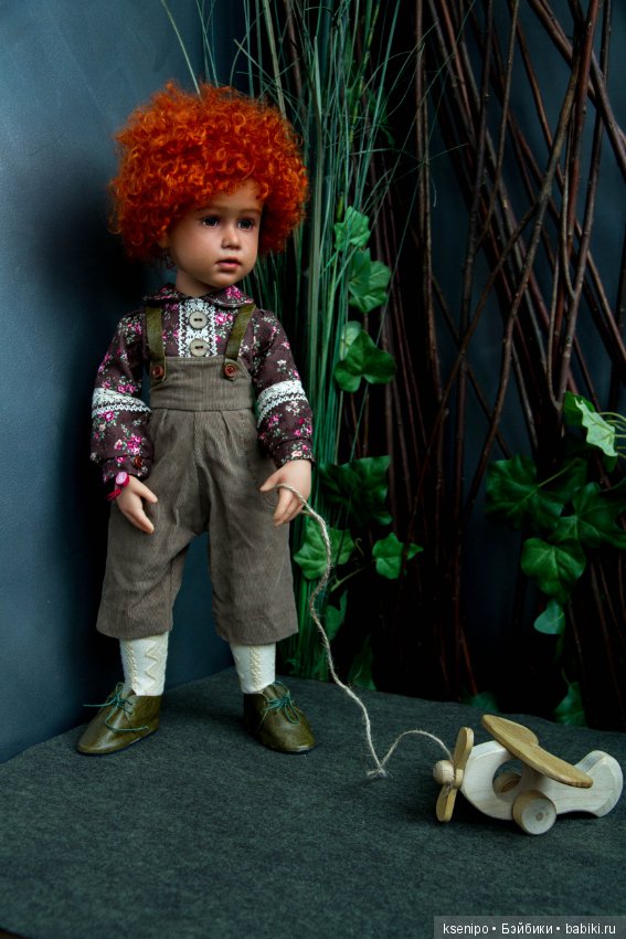 Лёвушка - рыжая головушка. Мальчик. ООАК куклы Gotz