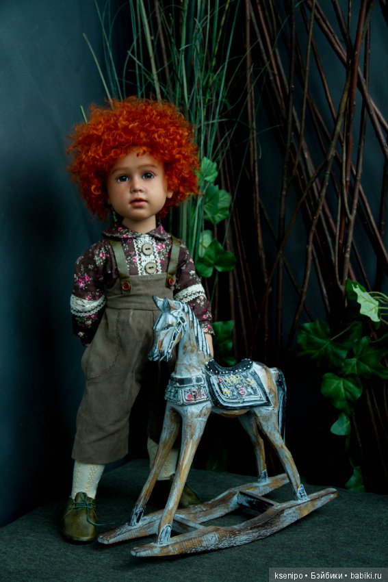 Лёвушка - рыжая головушка. Мальчик. ООАК куклы Gotz