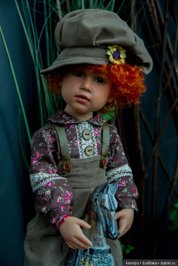 Лёвушка - рыжая головушка. Мальчик. ООАК куклы Gotz