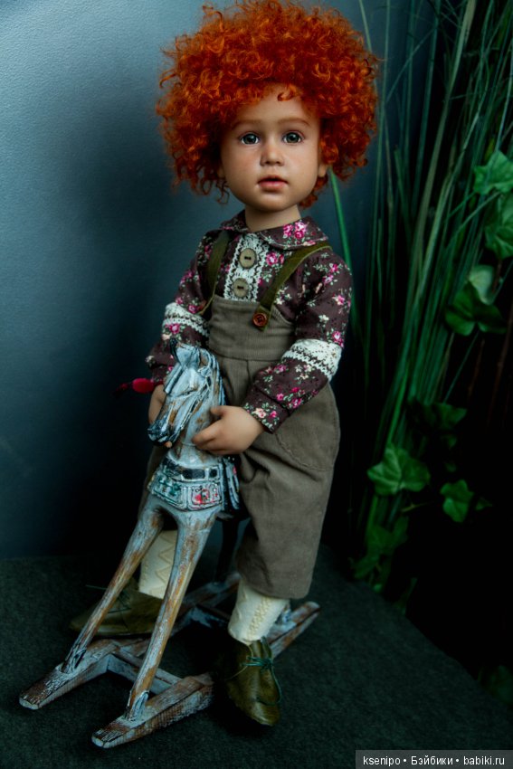 Лёвушка - рыжая головушка. Мальчик. ООАК куклы Gotz