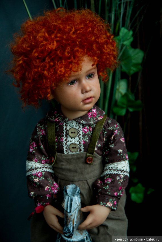 Лёвушка - рыжая головушка. Мальчик. ООАК куклы Gotz