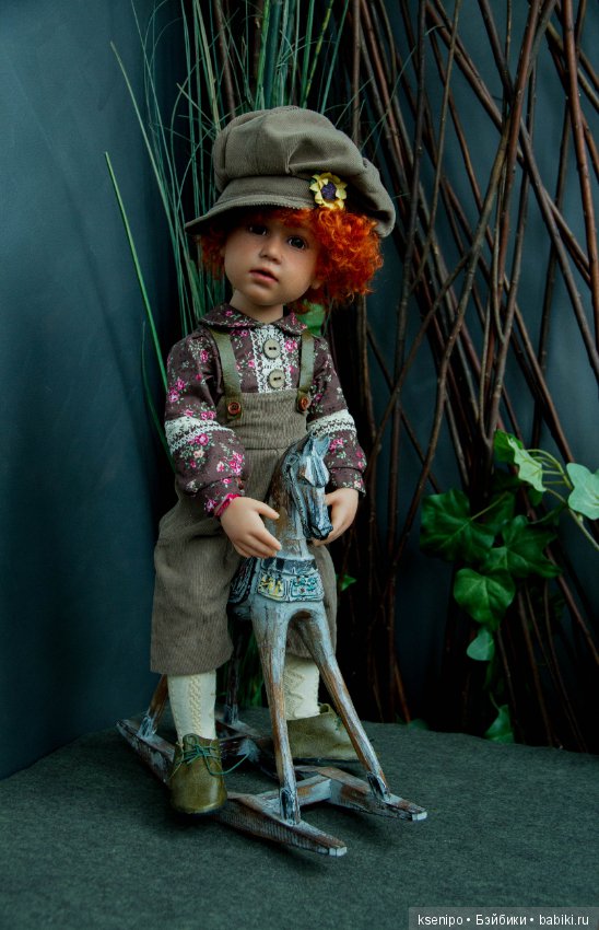 Лёвушка - рыжая головушка. Мальчик. ООАК куклы Gotz