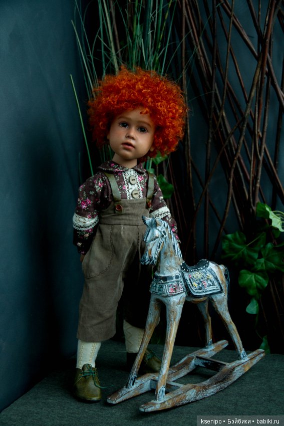 Лёвушка - рыжая головушка. Мальчик. ООАК куклы Gotz