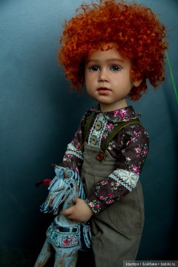 Лёвушка - рыжая головушка. Мальчик. ООАК куклы Gotz