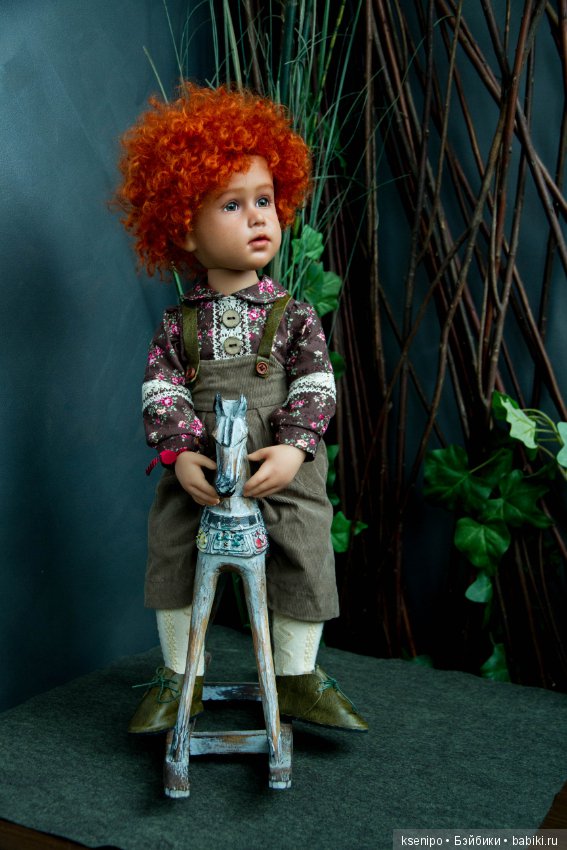 Лёвушка - рыжая головушка. Мальчик. ООАК куклы Gotz