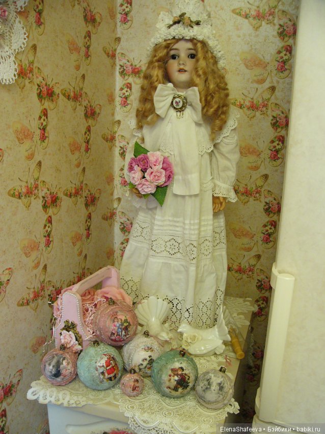 Вот решила себя порадовать... Елочные игрушки в ретро стиле (фото 3)