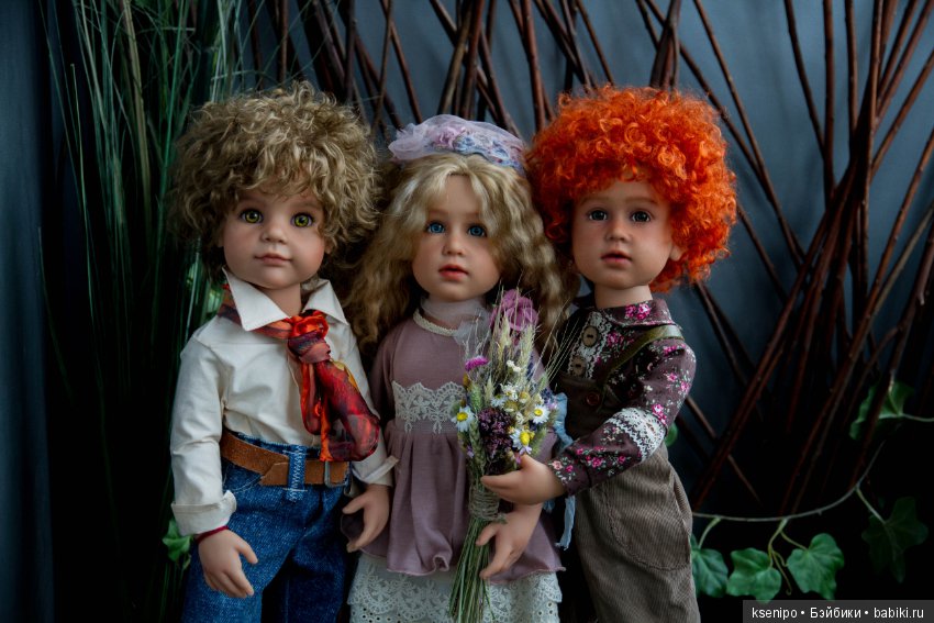 Ретро-трио. ООАК кукол Gotz (фото 7)