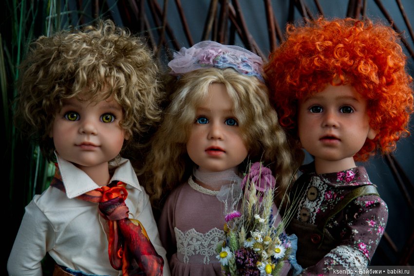 Ретро-трио. ООАК кукол Gotz (фото 6)