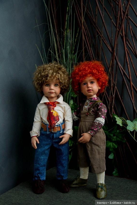 Ретро-трио. ООАК кукол Gotz (фото 2)