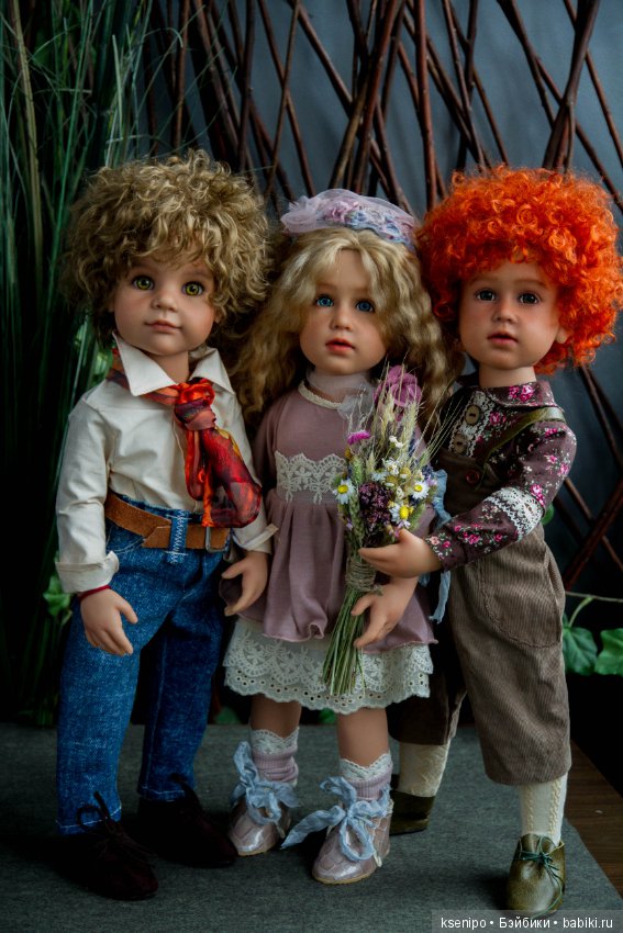 Ретро-трио. ООАК кукол Gotz (фото 8)