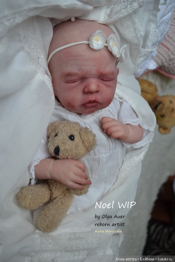 Ноэль малышка в процессе возрождения.Кукла - реборн Анны Морозовой (фото 9)