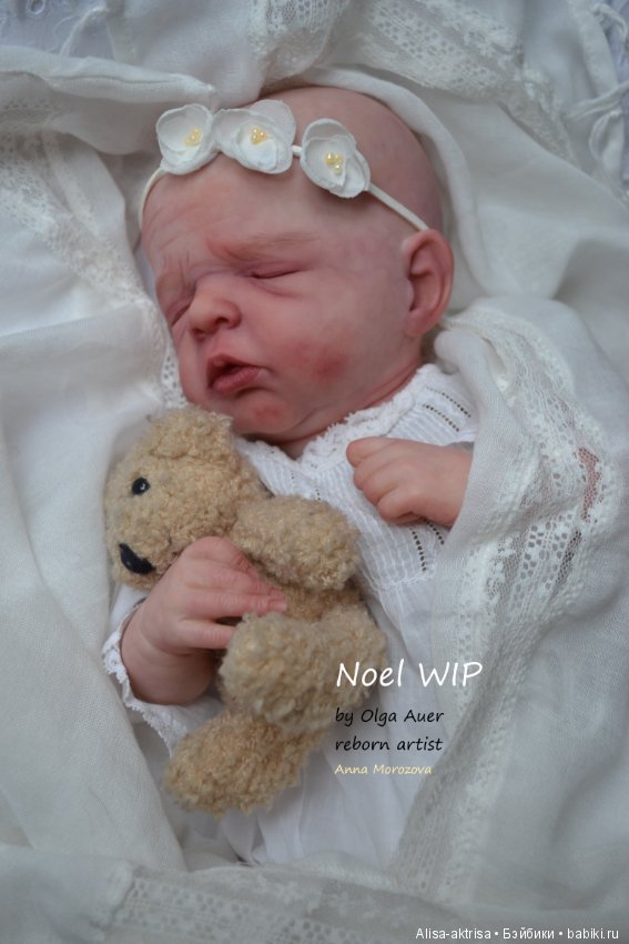 Ноэль малышка в процессе возрождения.Кукла - реборн Анны Морозовой (фото 8)