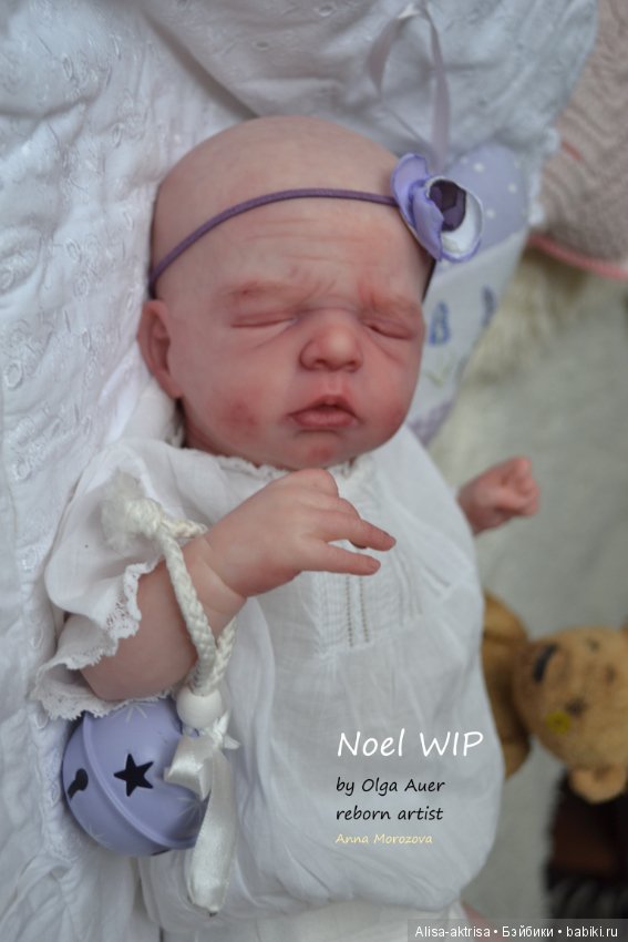 Ноэль малышка в процессе возрождения.Кукла - реборн Анны Морозовой (фото 6)