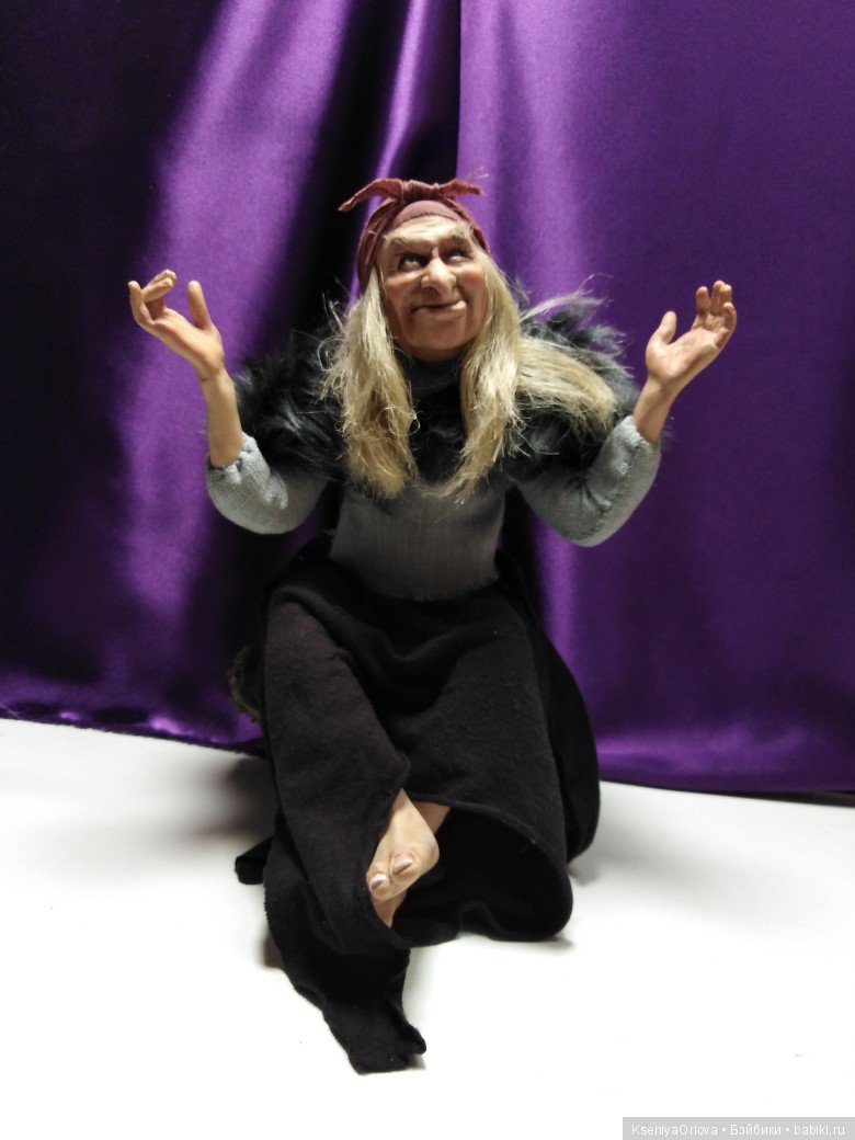 Баба-Яга — Лепка авторских кукол: полимерная глина (фото 2)