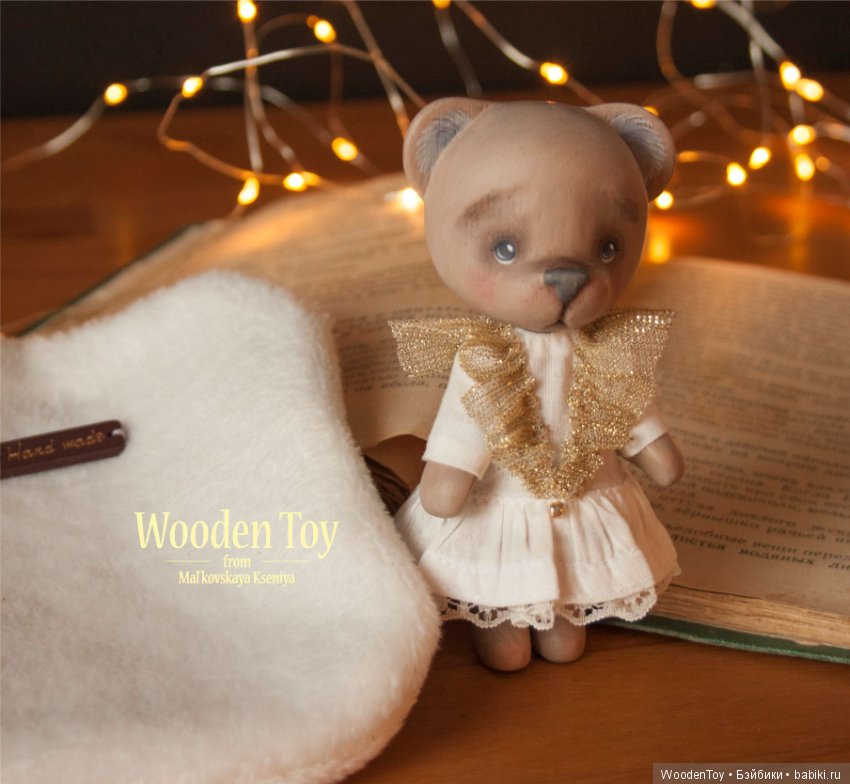 Каштановая медведица — Авторские игрушки из дерева: резьба (фото 9)