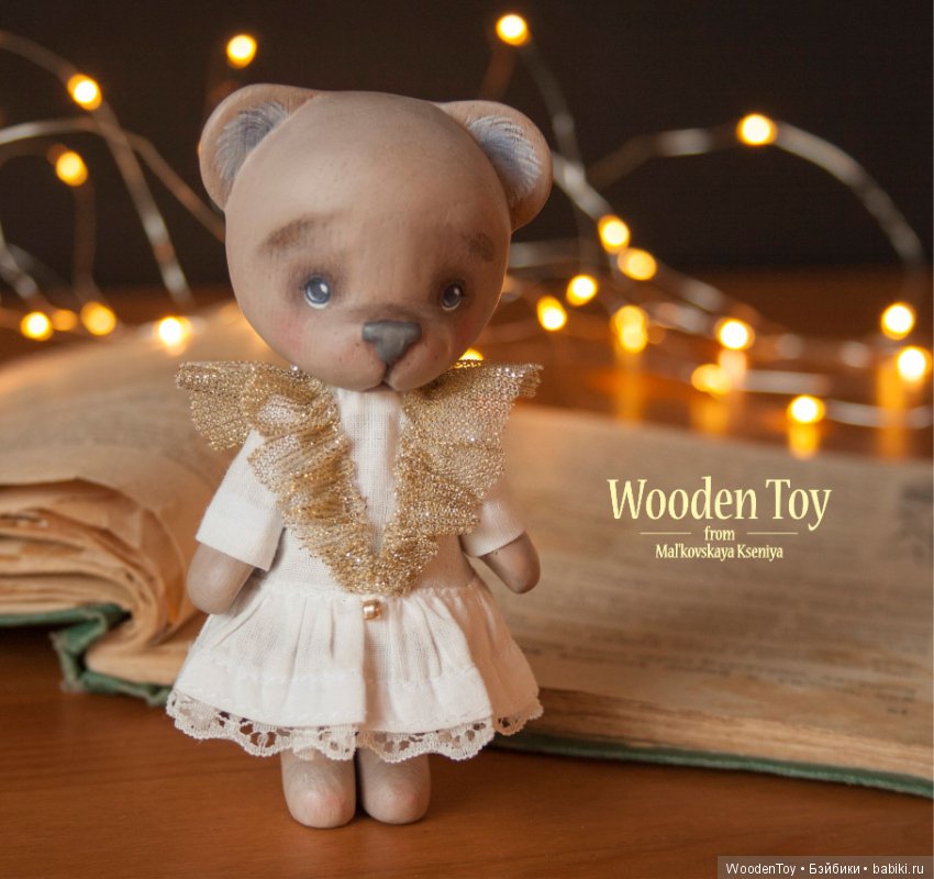 Каштановая медведица — Авторские игрушки из дерева: резьба (фото 8)