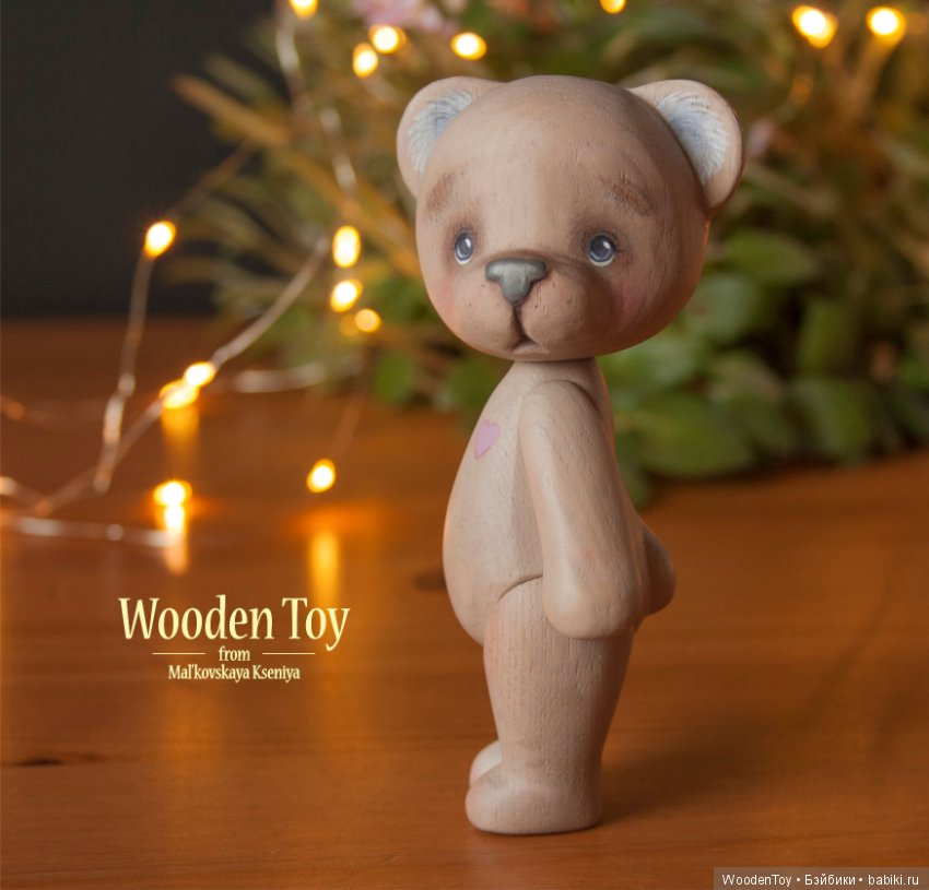 Каштановая медведица — Авторские игрушки из дерева: резьба (фото 4)