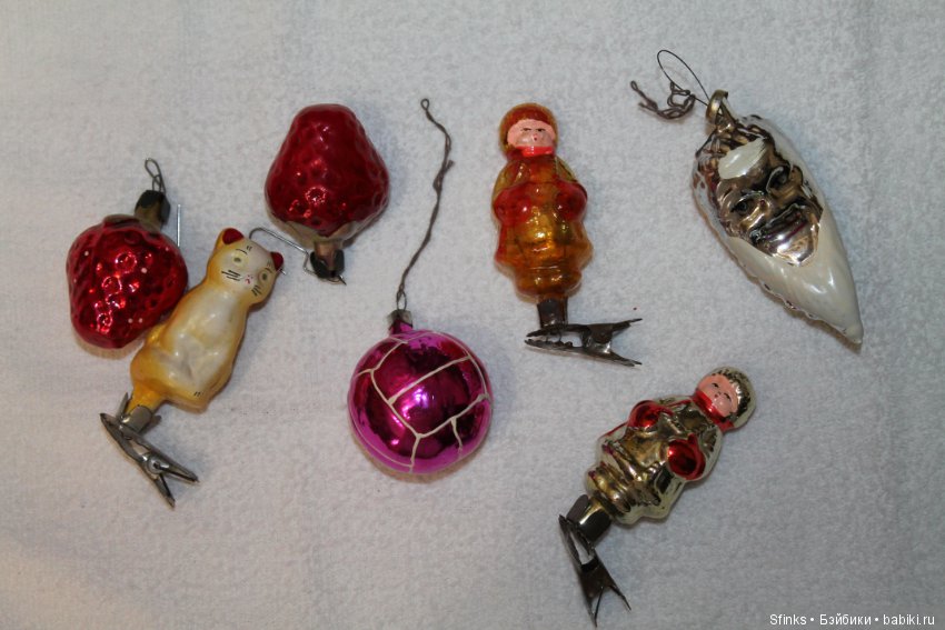 Ёлочные игрушки прошлого века (фото 10)