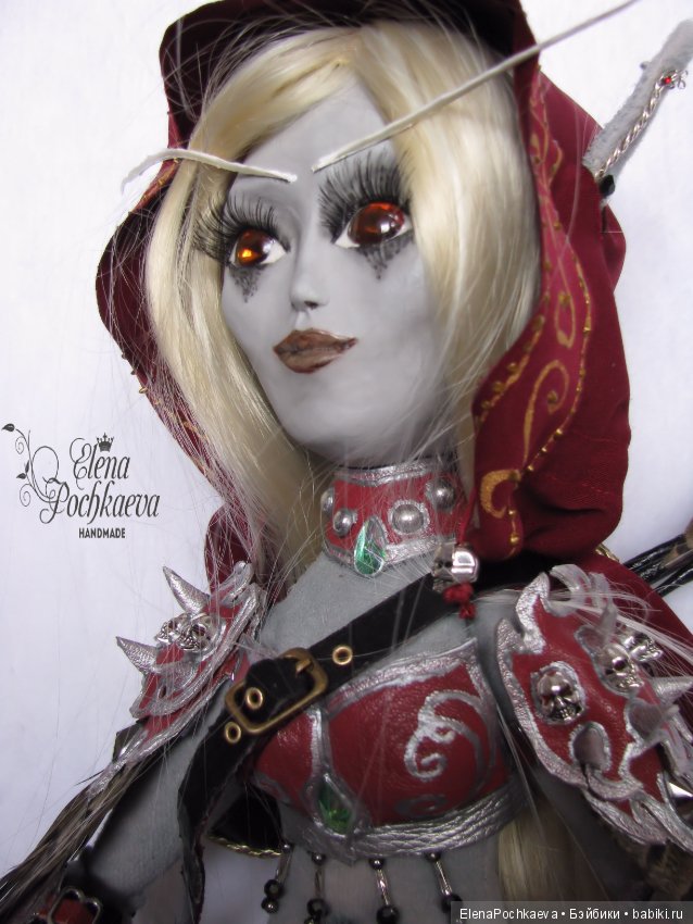 Сильвана Ветрокрылая, шарнирная интерьерная кукла. Вождь Орды, Темная госпожа