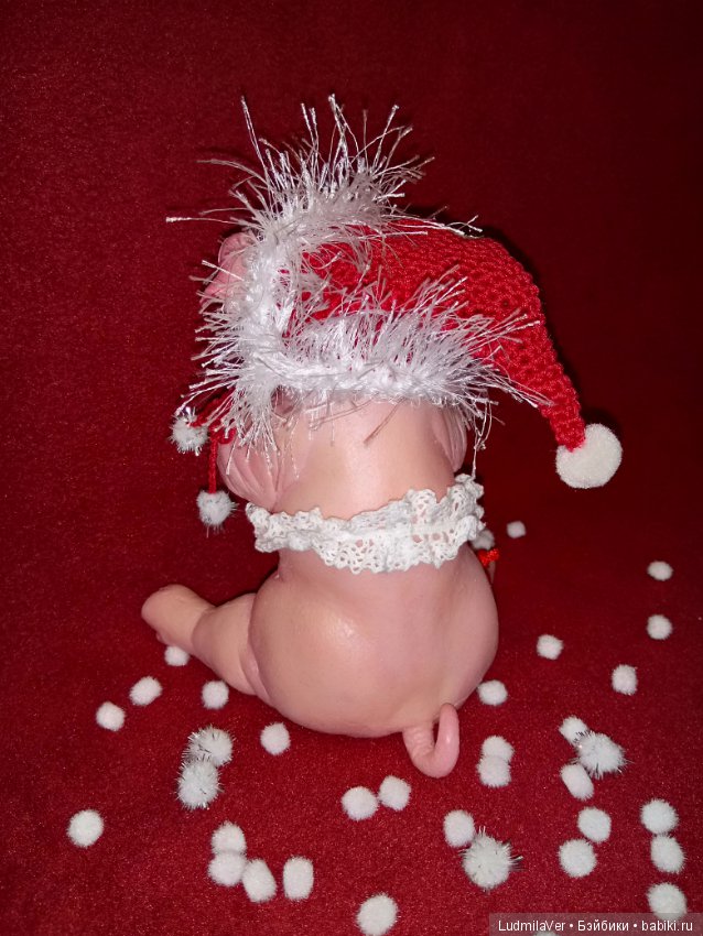 Силиконовая новогодняя Хрюшка Людмилы Вервейко (фото 4)