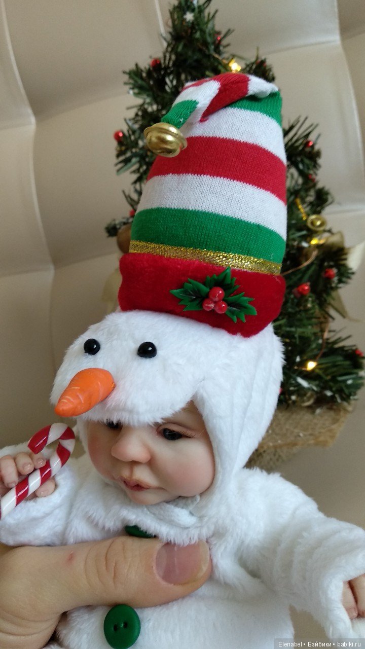 Малыш Снеговик — Лепка авторских кукол: полимерная глина (фото 2)