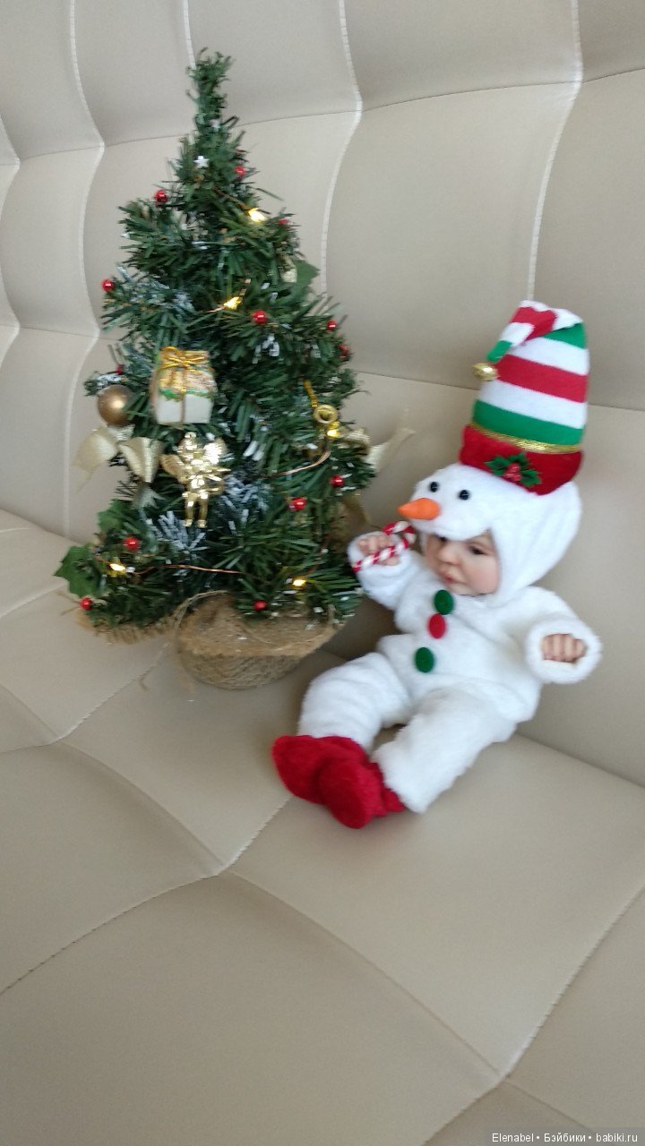 Малыш Снеговик — Лепка авторских кукол: полимерная глина (фото 8)