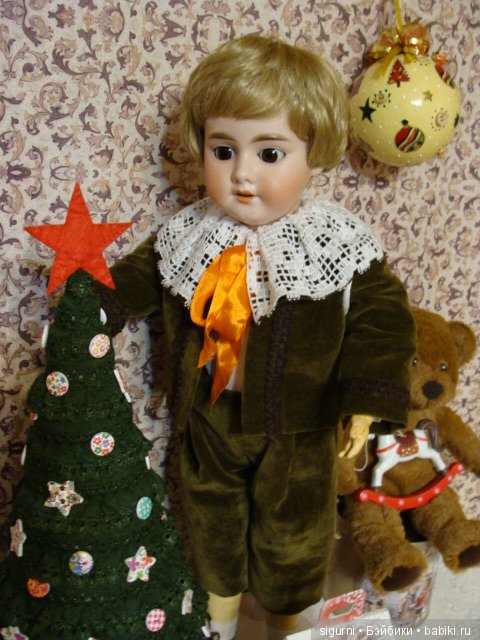 Новый год Тёмы — Антикварные куклы Armand Marseille (AM): молд 390 (фото 3)