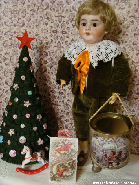 Новый год Тёмы — Антикварные куклы Armand Marseille (AM): молд 390 (фото 6)