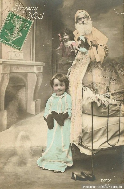 Старинные рождественские открытки и фотографии (фото 2)